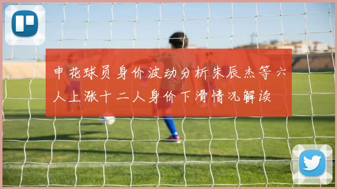 申花球员身价波动分析朱辰杰等六人上涨十二人身价下滑情况解读